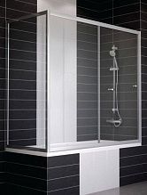 Шторка для ванны Vegas Glass ZV+ZVF 150*70 01 01 белый, прозрачное