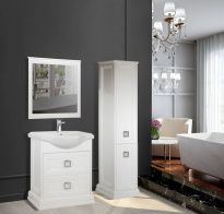 Мебель для ванной Tessoro Foster 65 напольная белая
