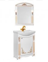 Мебель для ванной Vod-ok Кармен 65 с дверками патина золото